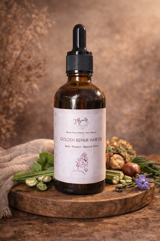 Golden Repair Hair Oil 100ml زيت تنعيم وعلاج الشعر المتضرر