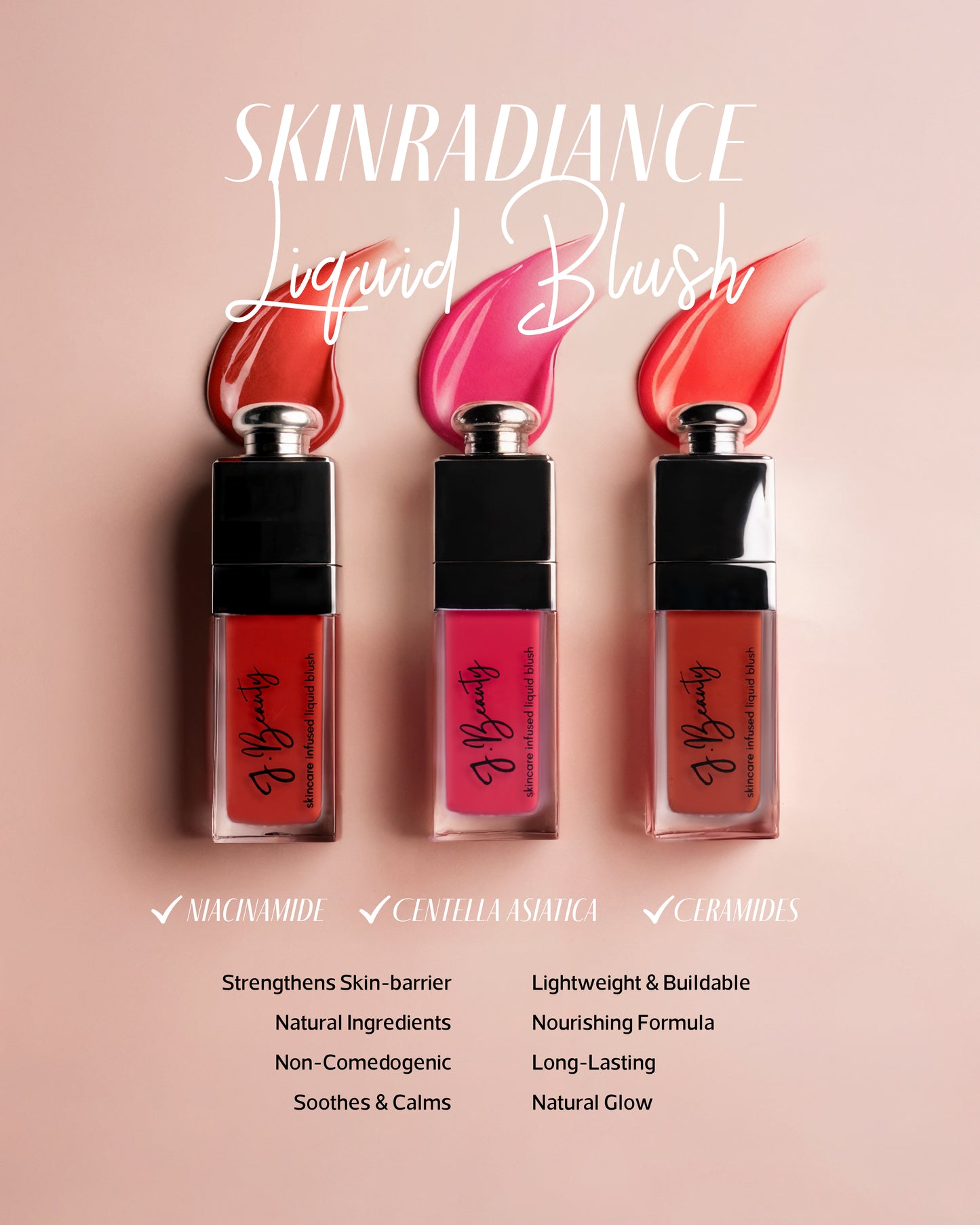 J.Beauty Liquid Blush- SkinCare Infused